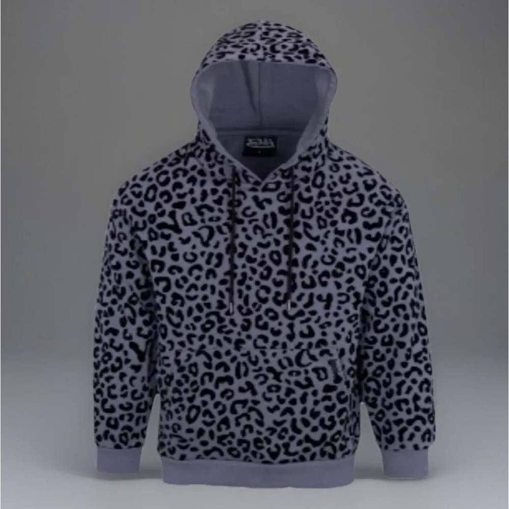 Von Dutch Originals Unisex Dirty Blue Cheetah Hoodie/Pullover | NEW/NWT!!